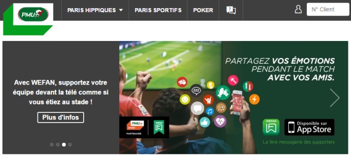 Application Wefan PMU : la communauté 100% football