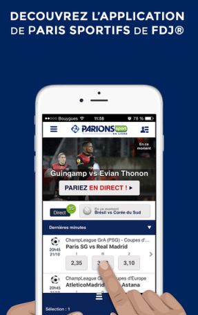 Appli Parions Sport