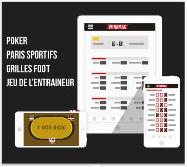 Application Winamax paris sportifs, Fantasy League et Poker