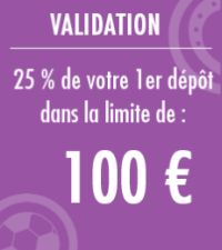 Bonus Joa : 100€ pour la validation de votre compte