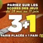 50€ de paris GRATUITS pour Roland Garros chaque jour sur Winamax