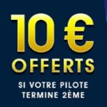 Meilleur bonus pour parier sur la F1 : 10€ offerts sur Netbet