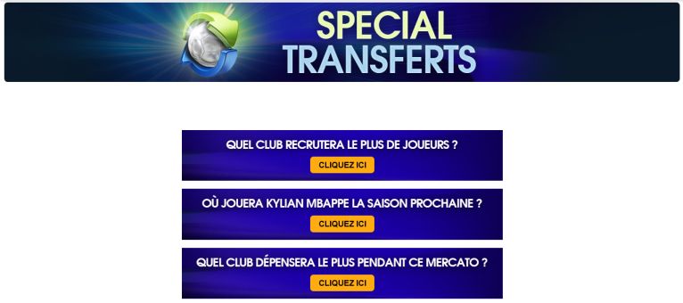 Challenge mercato d'été sur Netbet