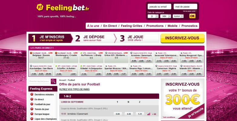 Feelingbet avis pour vos paris sportifs