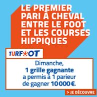 Gains Turfoot PMU cagnotte de 10.000 remporté par un parieur