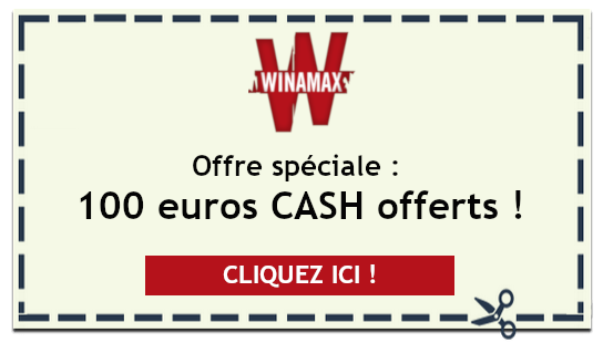 Offre spéciale Winamax : 100 euros cash offerts