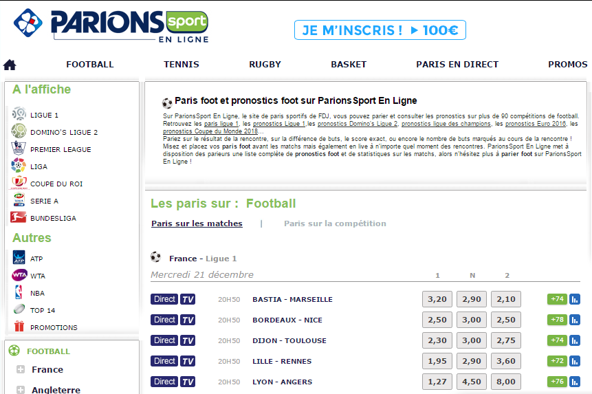 Parions Sport 1N2