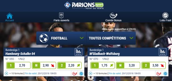 Parions Sport point de vente