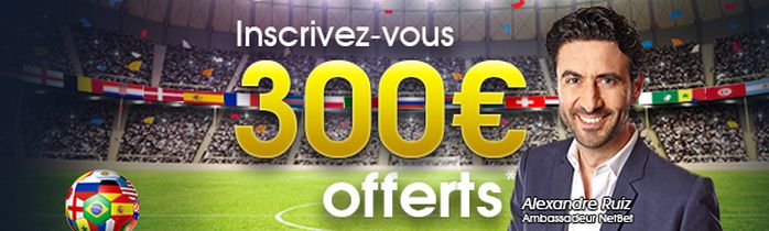 code promo netbet coupe du monde 2018 de 300€