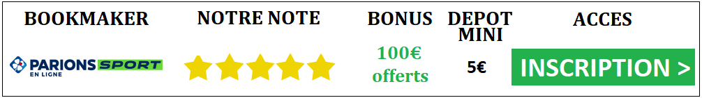 bonus parions sport 100 euros offerts